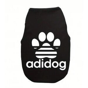 Adidog Pet Dog‎ Cat Shirt Black Size Medium Soft Comfortable NEW